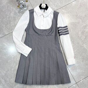 Thom Browne faux two-piece vest dress